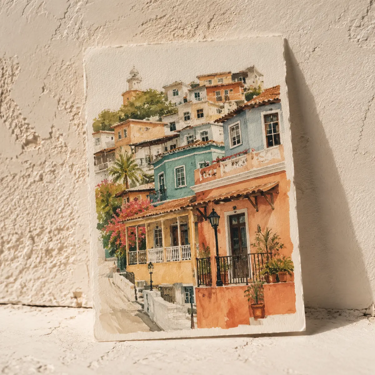 Postal artística Las Peñas
