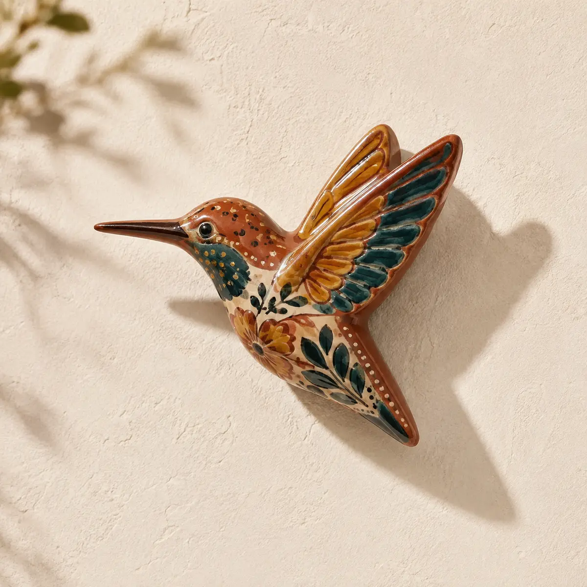 Imán colibrí cerámico