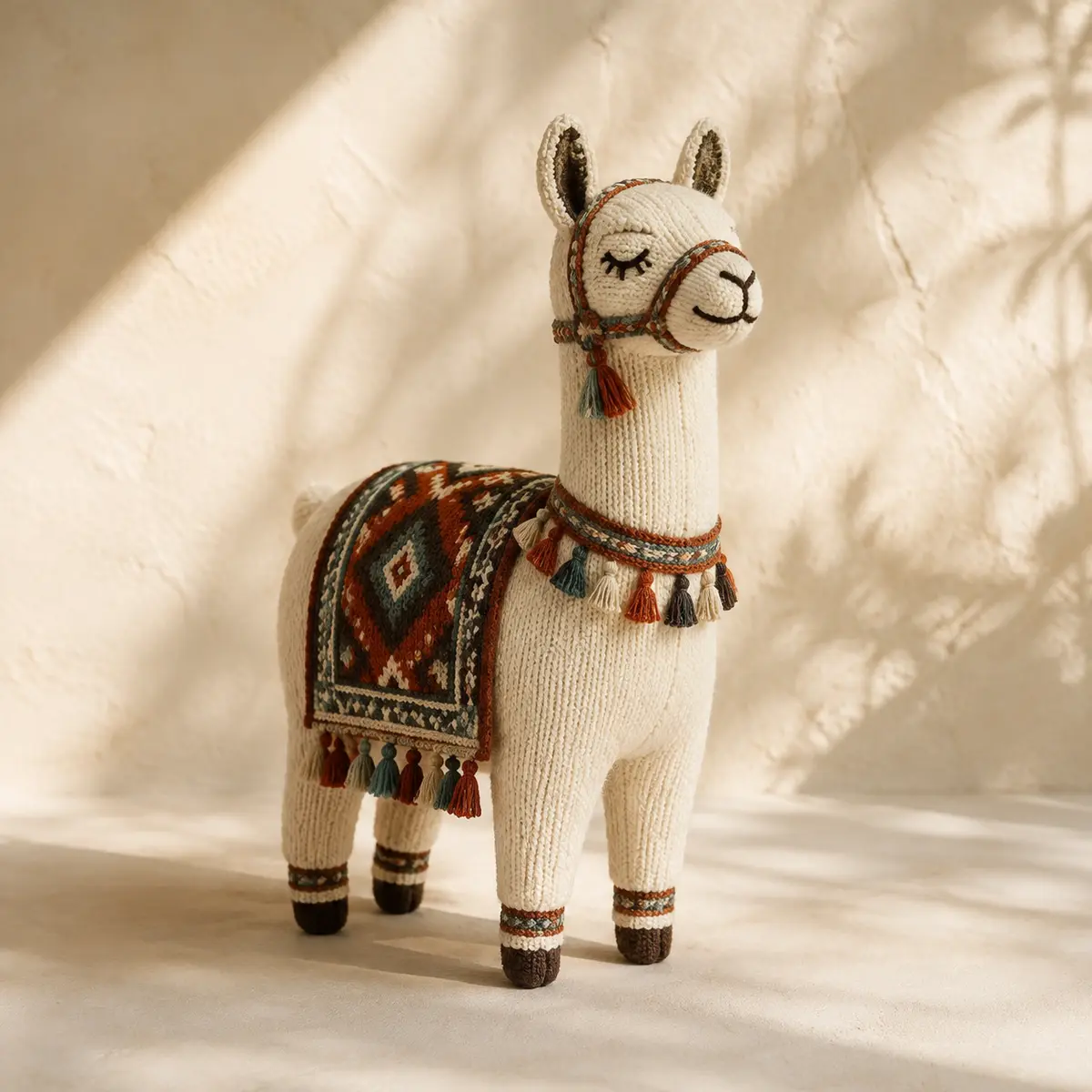 Llama decorativa textil