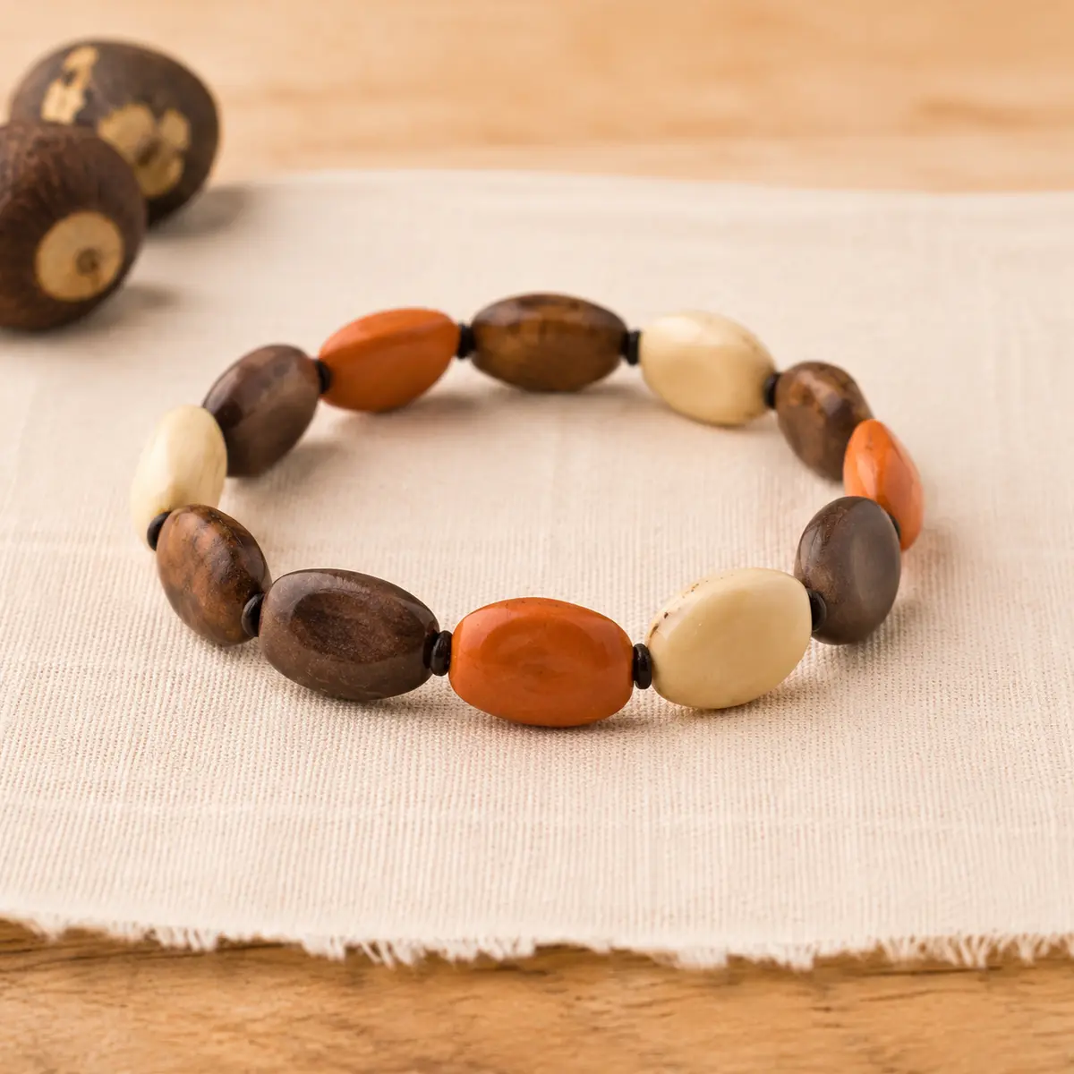 Pulsera de cuentas de tagua